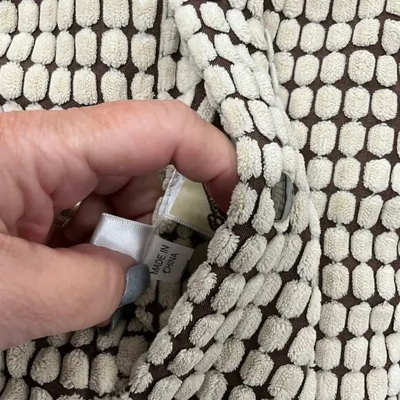 Cowgirl Up Reversible Women's Size L Vest Full Zip Pockets Ivory and Brown - Picture 9 of 10